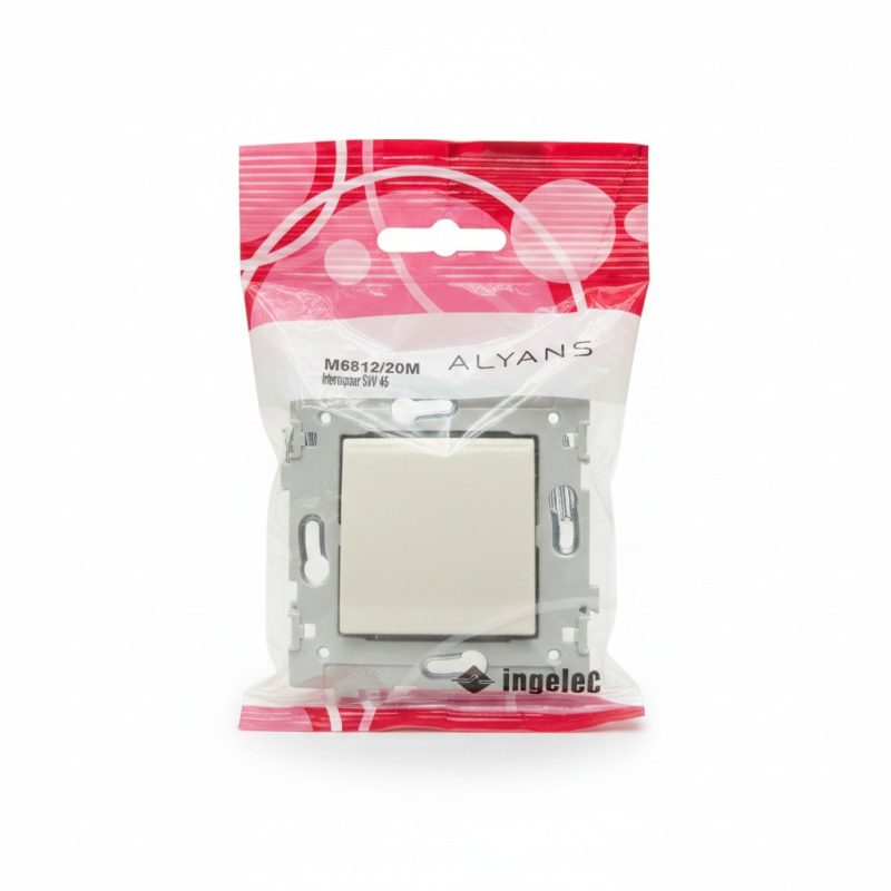 Interrupteur VaetVient Ingelec Alyans M6812/20M Marfil