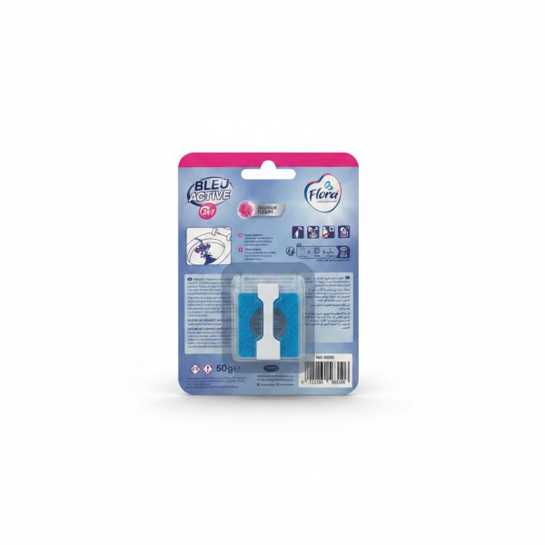 Bloc WC Eau Bleue Parfum Fleurs 50g Flora