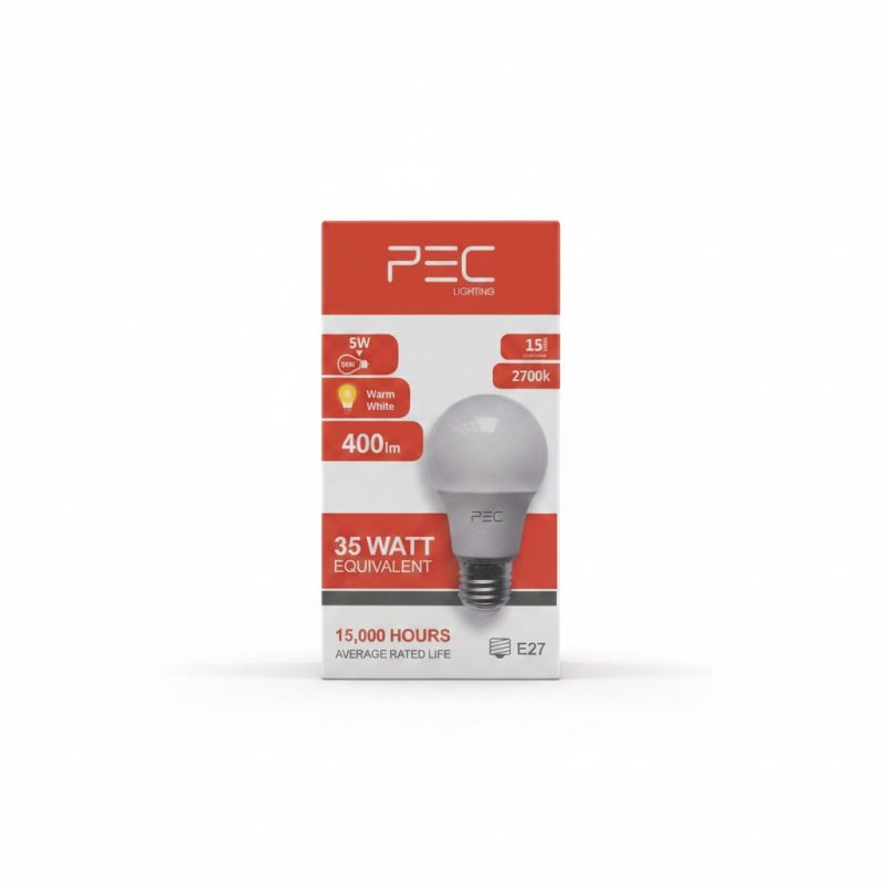 Ampoule LED E27 5W 2700K Goutte PEC Lighting