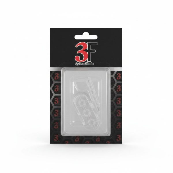 Support tringle ovale en plastique transparent 3F (lot de 2)