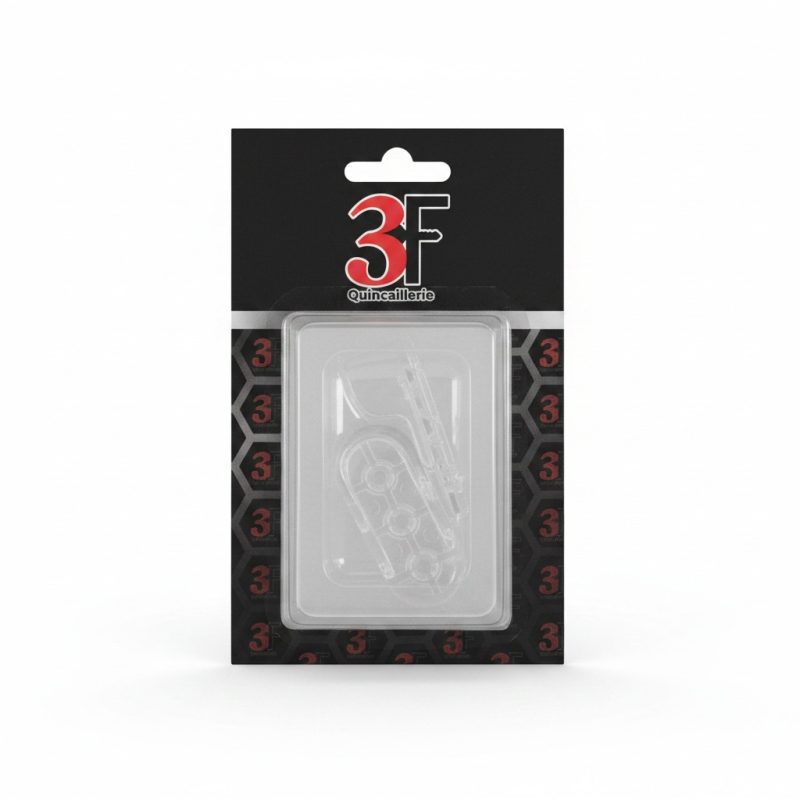 Support tringle ovale en plastique transparent 3F (lot de 2)