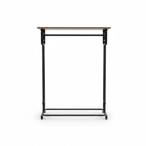 Portant de dressing métal et bois avec penderie multiple