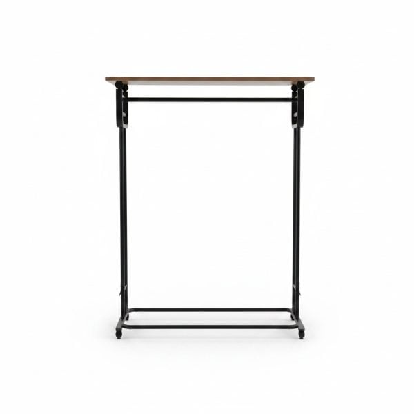 Portant de dressing métal et bois avec penderie multiple