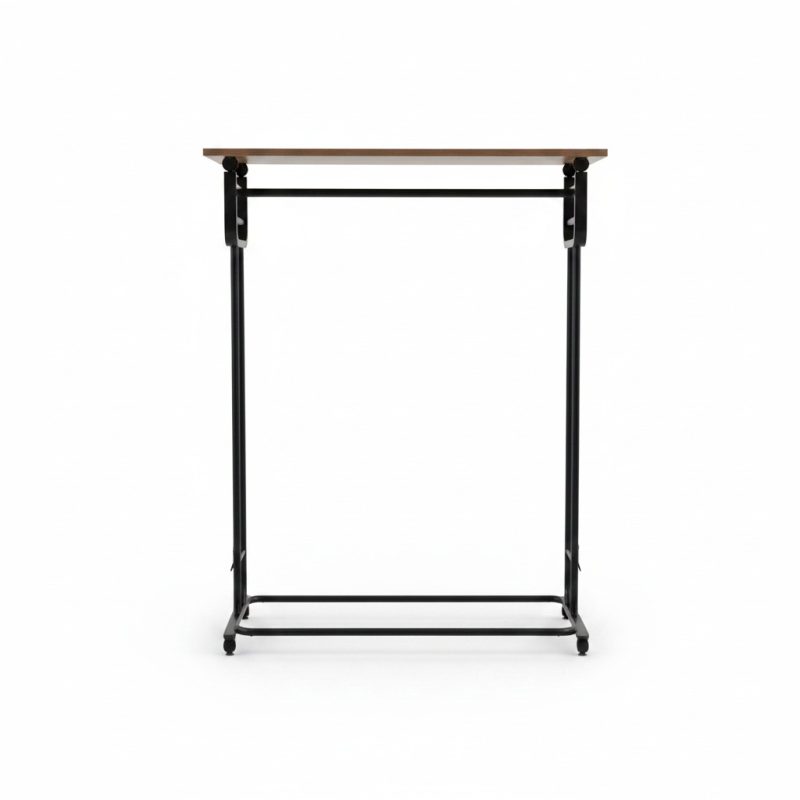 9767161 Portant de dressing métal et bois avec penderie multiple