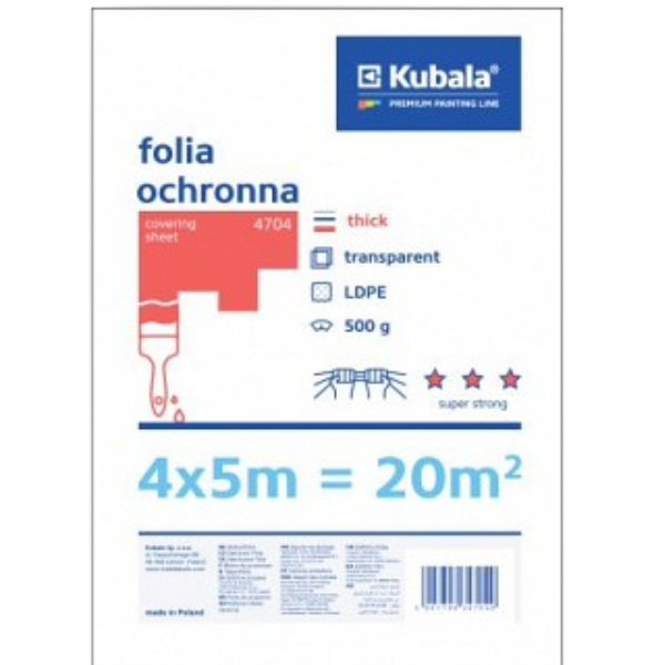 Feuille Couverture Super Puissant 4X5M 500 G Transparent