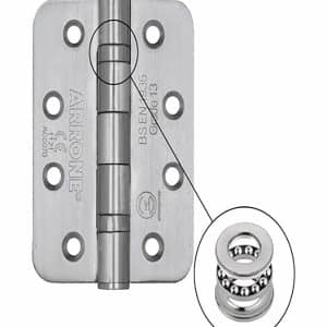 Paumelle 100Mm Ronde Pour Porte Coupe-Feu Inox À Rouleaux