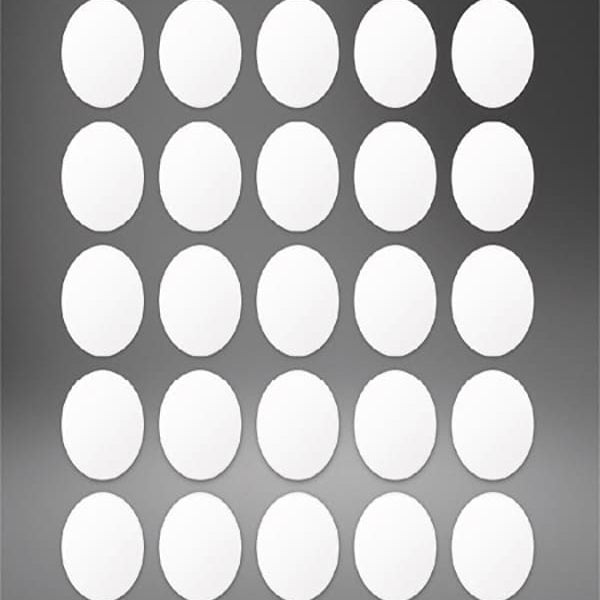 Couverture De Vis 13Mm Blanche 25 Pièces
