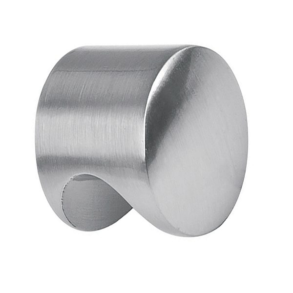 Bouton De Meuble Cylindre Nickel Satiné 19 Mm