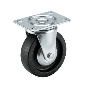 Roues sans frein 50x18cm plaque laiton chromé