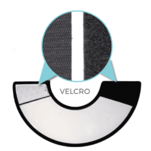 Collier chirurgical avec fermeture velcro et bordure taille M