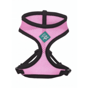 Harnais en maille pour chat rose