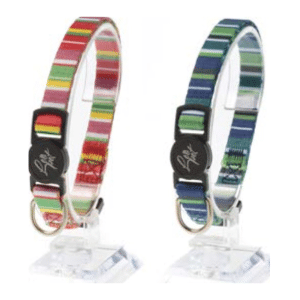 Collier pour chats imprimé rayures couleurs assorties