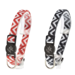 Collier pour chat imprimé mosaique couleurs assorties
