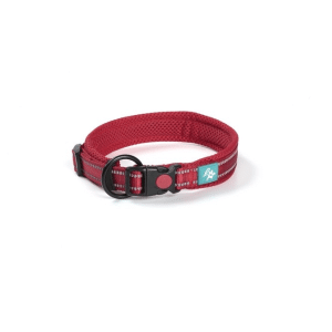 Collier en nylon et maille rouge taille XXXL