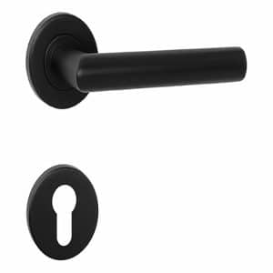 Poignée De Porte Noir Laqué Grande Clé Longue