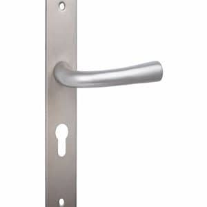 Poignée De Porte Nickelé Mat Grande Clé En Inox 6X70 Mm Wc