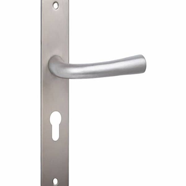 Poignée De Porte Nickelé Mat Grande Clé En Inox 6X70 Mm Wc