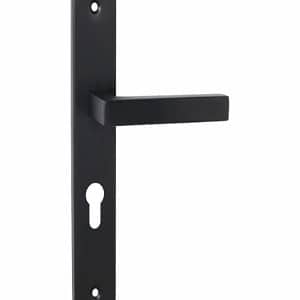 Poignée De Porte Noir Laqué Grande Clé 70 Mm