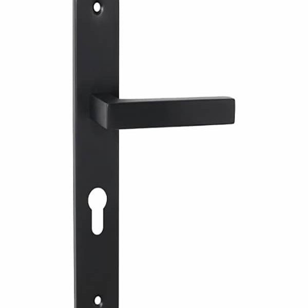 Poignée De Porte Noir Laqué Grande Clé 70 Mm