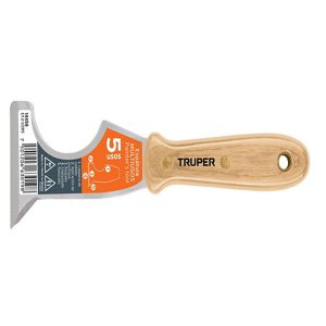 Spatule 63 Mm 5 Usages Avec Manche En Bois