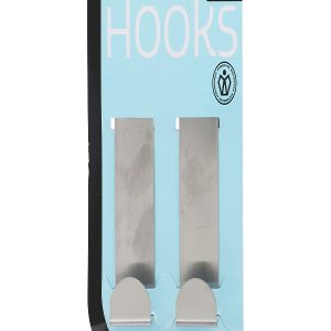 Crochets de porte en acier inoxydable 2 piéces