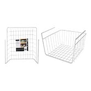 Panier suspendu en métal gris 30x26x14cm