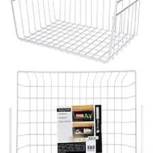 Panier suspendu en métal gris 40x26x14