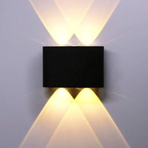 Applique SMD 4W noir 6500K