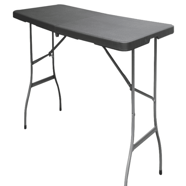Table Pliante Rectangulaire 183X75X74Cm Avec Relief Noir