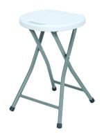 Tabouret Pliant 31X45Cm Blanc Cassé