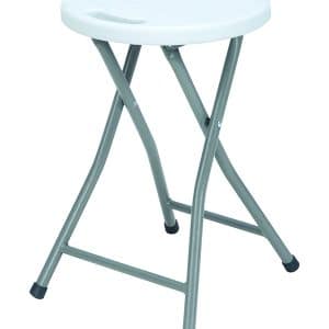 Tabouret Pliant 31X45Cm Blanc Cassé