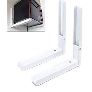 Support micro-ondes blanc