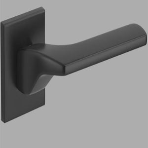 Béquille noire cylindre inther