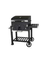 Barbecue Toronto à charbon 117 × 65 × 109 cm noire – Image 3