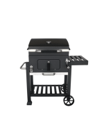 Barbecue Toronto à charbon 117 × 65 × 109 cm noire – Image 2