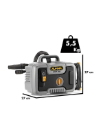 Nettoyeur électrique haute pression à froid portatif et compact 110 bar max 390 L/h 1400W – Image 2