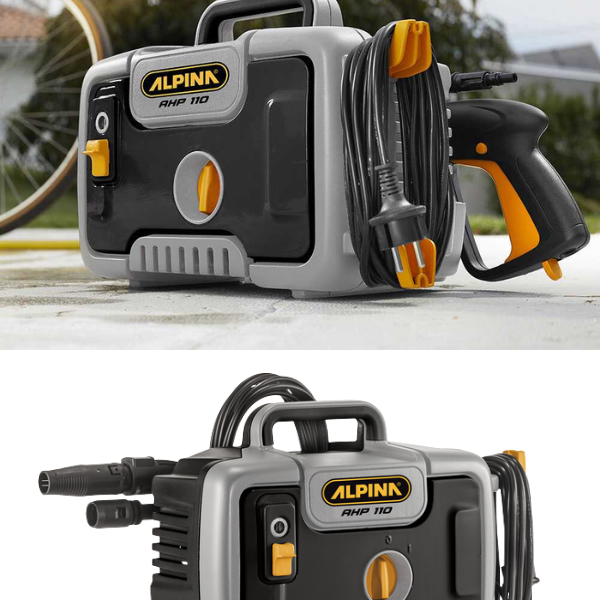 Nettoyeur électrique haute pression à froid portatif et compact 110 bar max 390 L/h 1400W