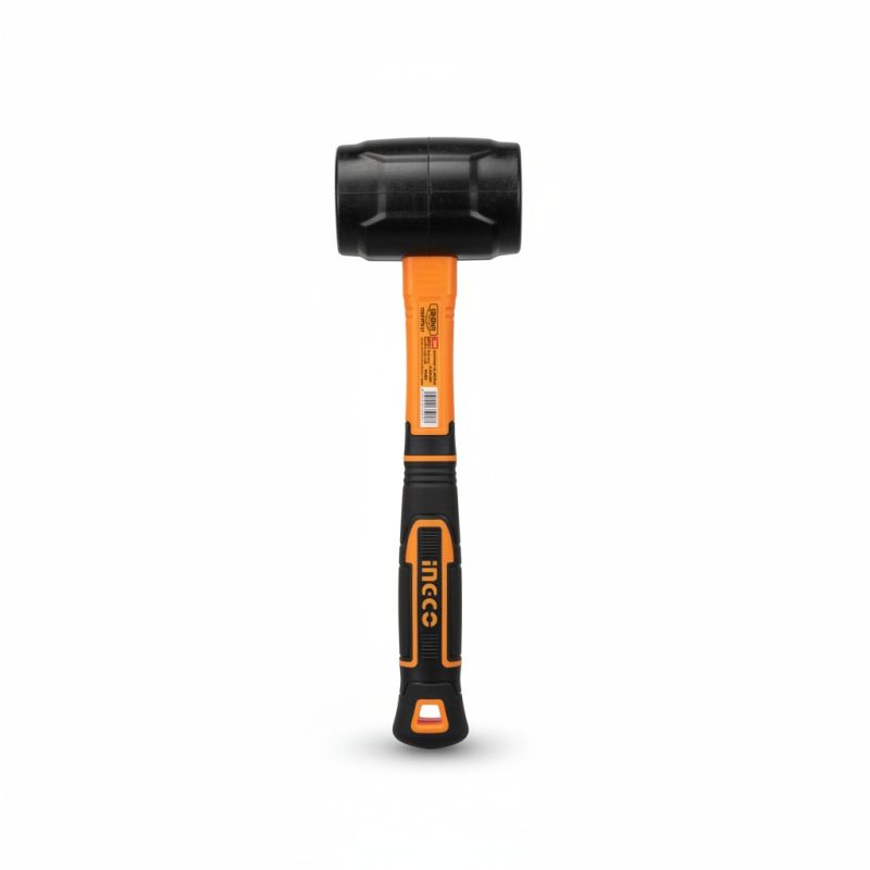 Massette caoutchouc 450g manche fibre de verre Ingco HRUH8216