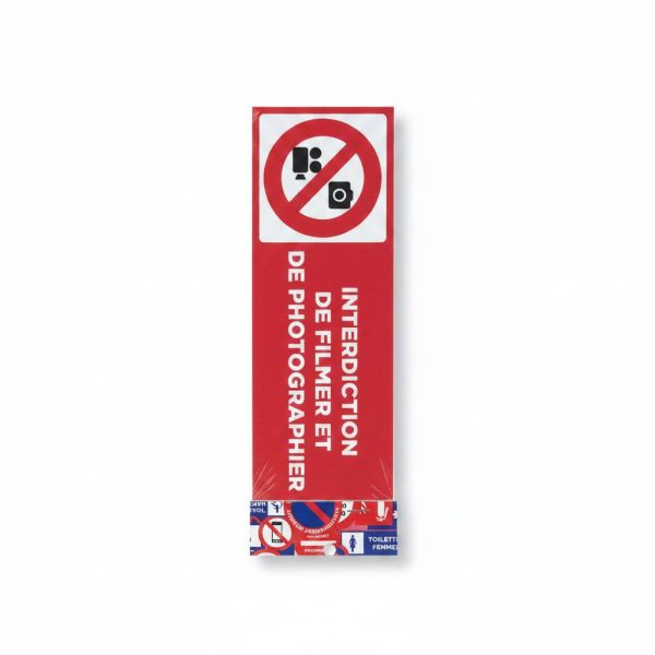 Panneau Interdiction de Filmer et Photographier - Signalétique