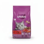 Croquettes pour chat adulte 1+ au Bœuf Whiskas 3,8 kg