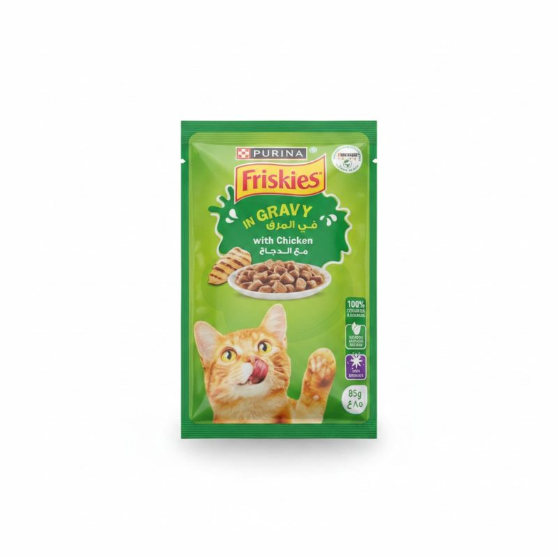 Nourriture humide pour chat Friskies poulet en sauce 85g