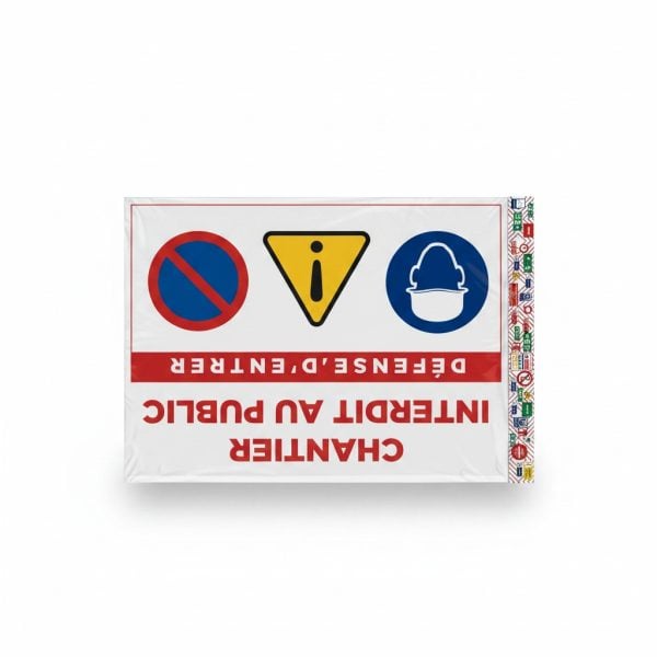 Plaque de signalisation Chantier Interdit au Public