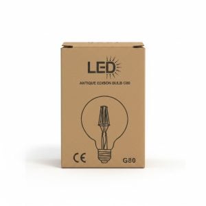 Ampoule LED E27 G80 7W 3000K style Edison antique
