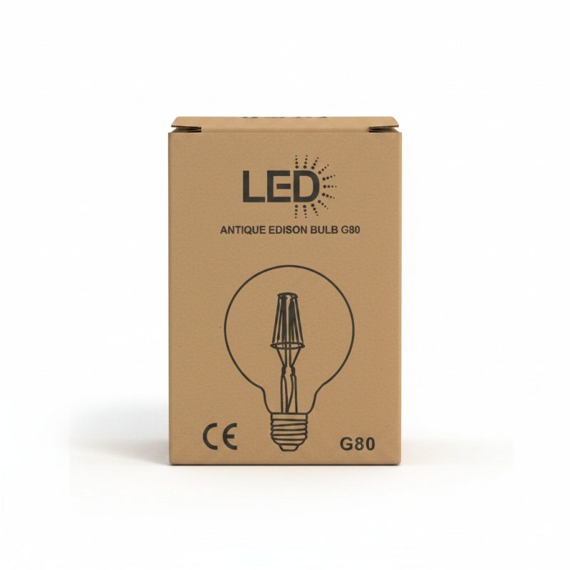 9499181 Ampoule LED E27 G80 7W 3000K style Edison antique