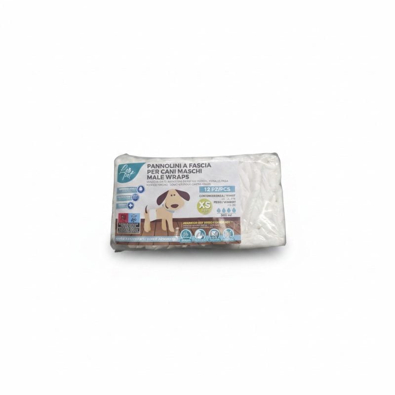 Couches à ceinture pour chien mâle XS Leo Pet