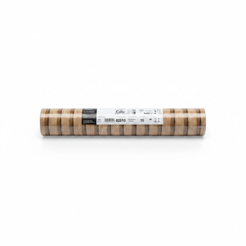 Papier Peint Intissé Effet Bardage Bois Marron 10,05x0,53m