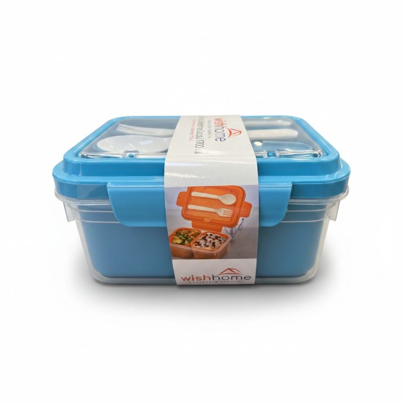 Boîte à Lunch avec Couverts 1700 ml Wishhome