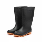 Bottes de Protection PVC Noires et Oranges T42 INGCO