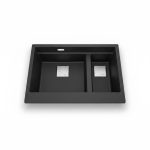 Évier de cuisine sous plan 2 bacs Onyx - Franke KNG 120