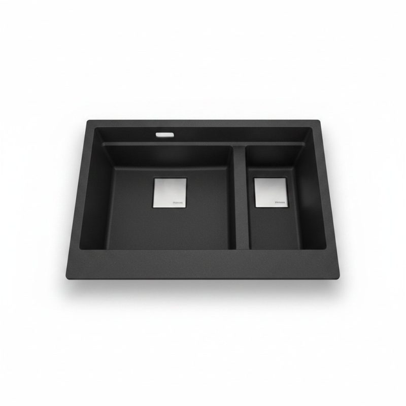 9794791 Évier de cuisine sous plan 2 bacs Onyx Franke KNG 120